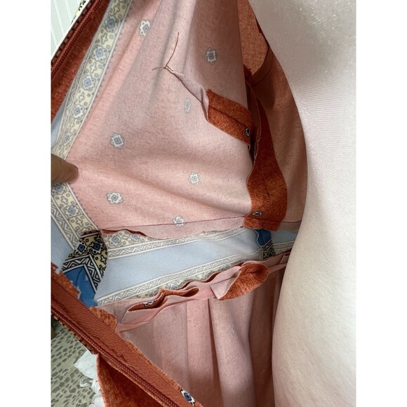 VTG 60s Fashion Nancy Greer NY Shirt Waist Dress A Line Moroccan Print Sz 16 - Picture 16 of 16